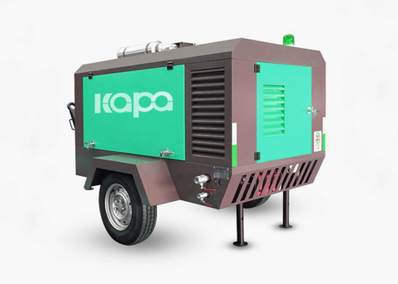 8 Bar 7.5 m3/min diesel stationary Compressor Towable Compressor diesel powered for drilling rigs and mining