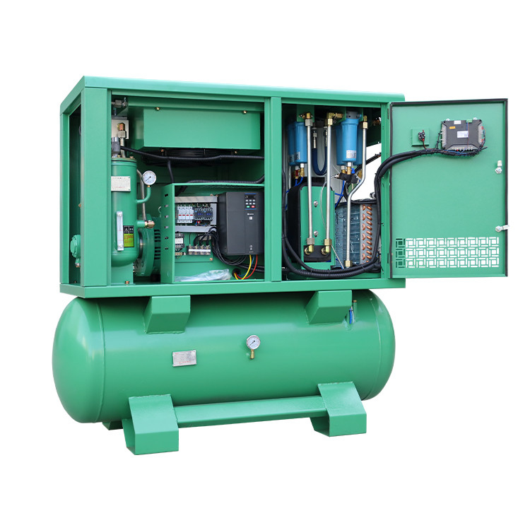 Colors can be customized, and the laser cutting air compressor has a stable voltage of 220V,